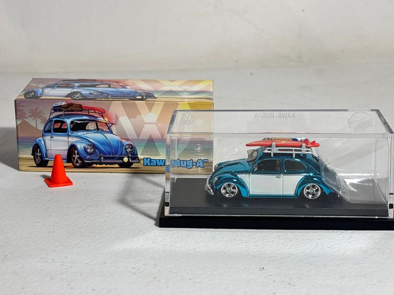 Raro fusca Hot Wheels RLC Exclusive Kawa-Bug-A Volkswagen Beetle