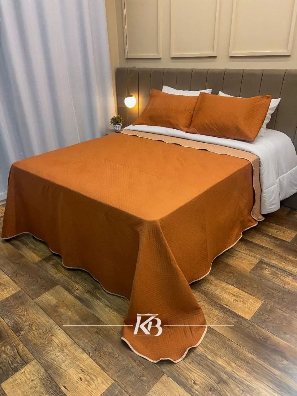 Cobre leito dupla face com duas fronhas  - Foto 6