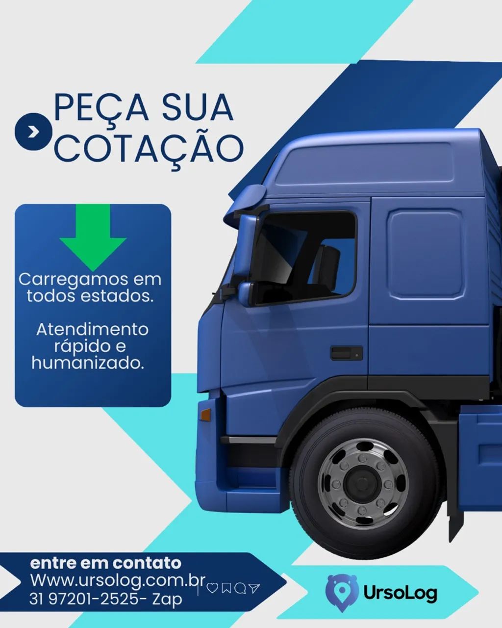 Transporte de cargas - Frete para todo o Brasil