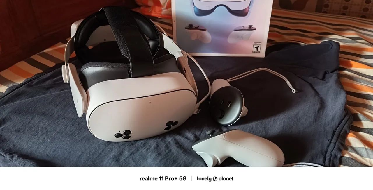 Meta Quest 3S 256GB + suporte,bateria - Peças e Acessórios de