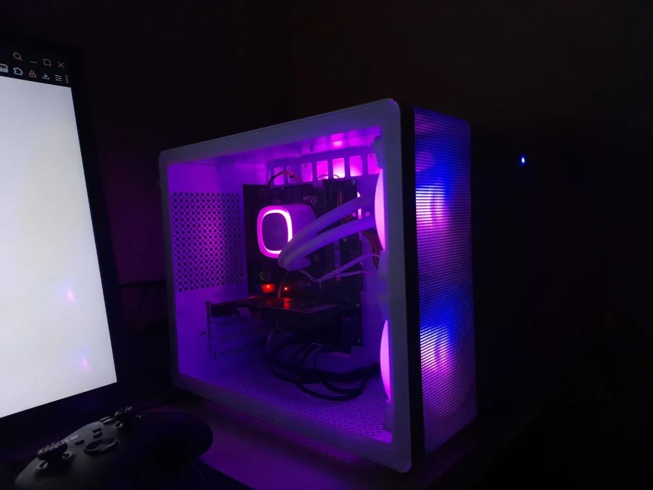 PC Gamer com Water Cooler full white custom - Foto 5
