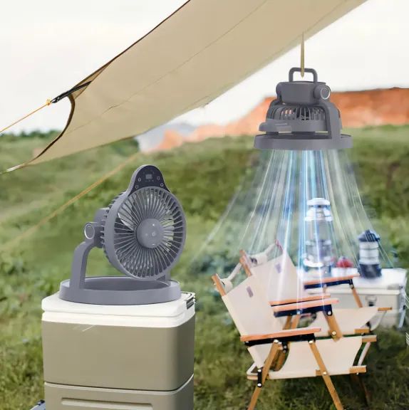 MINI VENTILADOR LUMINARIA REGARREGAVEL COM CONTROLE REMOTO LELONG LE-5701 - Foto 4