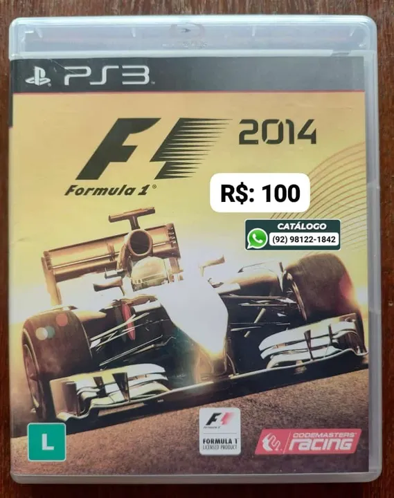 Formula 1 2014 = R$: 100