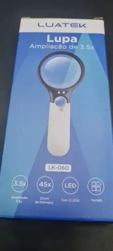 Lupa De ampliação 3.5x com Led
