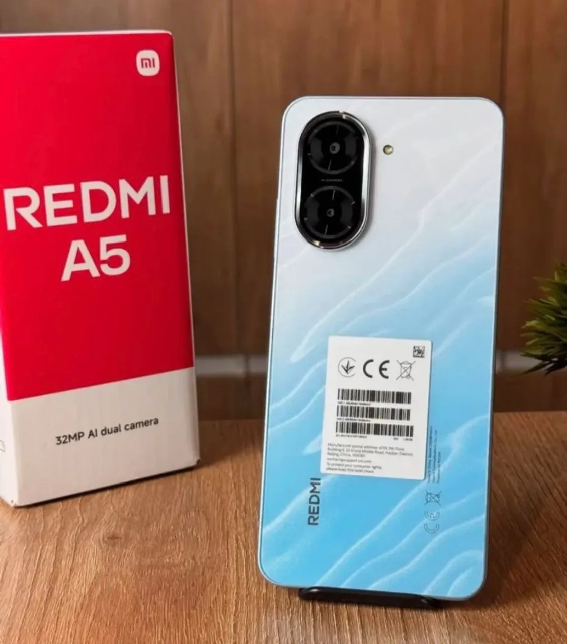 Redmi A5 - 32MP AI Dual Camera- Preto - Azul intermediário 128Gb