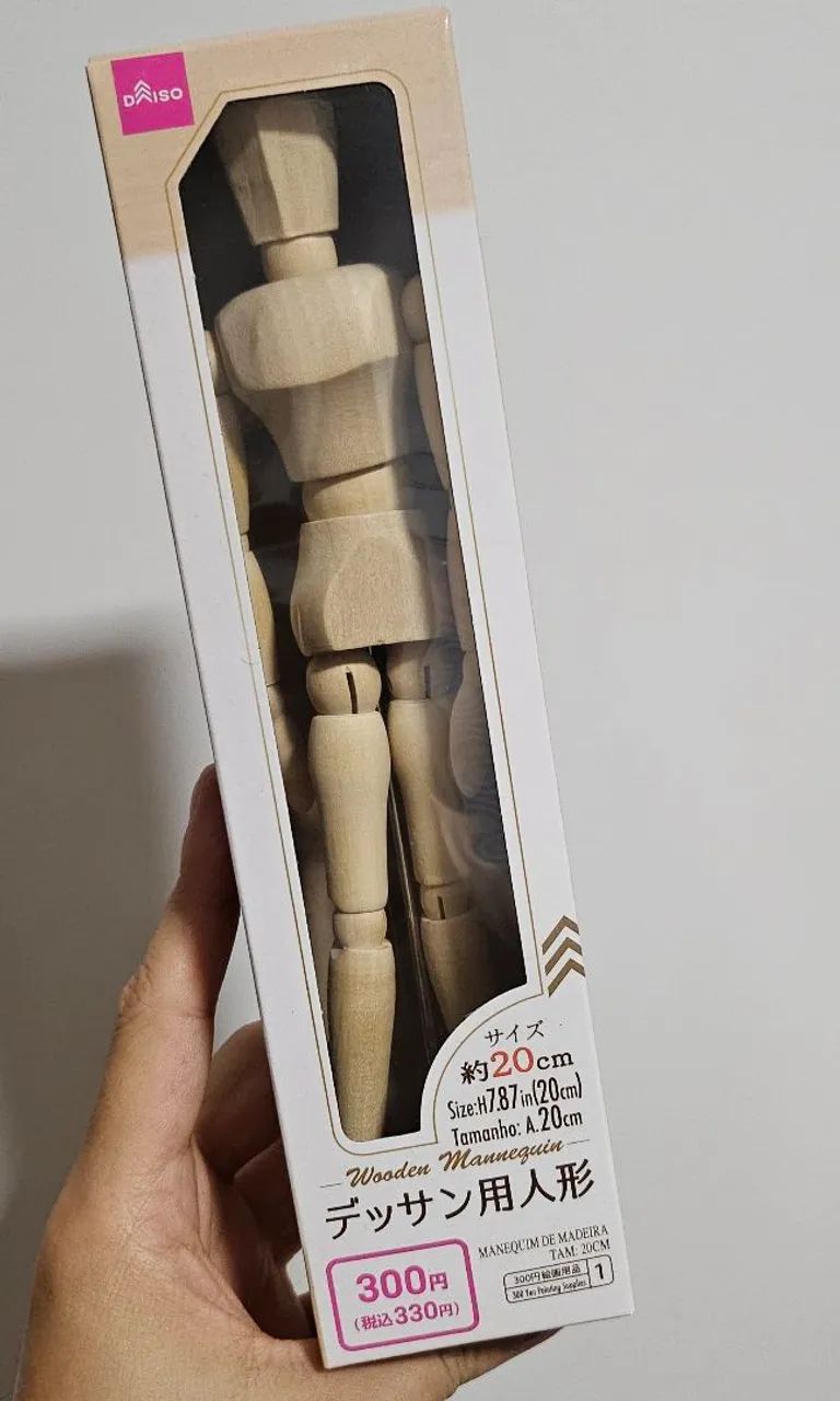 Boneco de Madeira para Desenho - Wooden Mannequin  - Foto 2