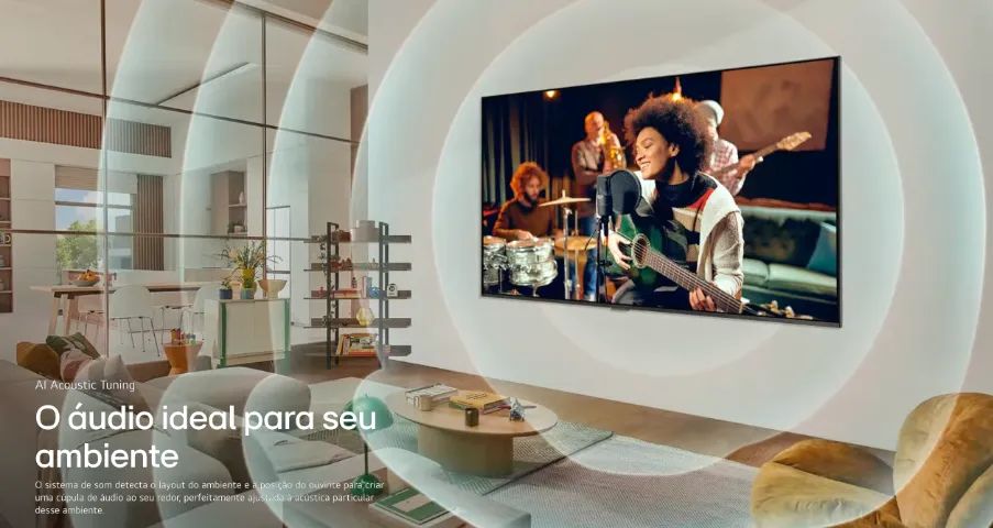 Smart TV LG UHD 4K UT80 65 polegadas 65UT8000 - Lacrada - Foto 3