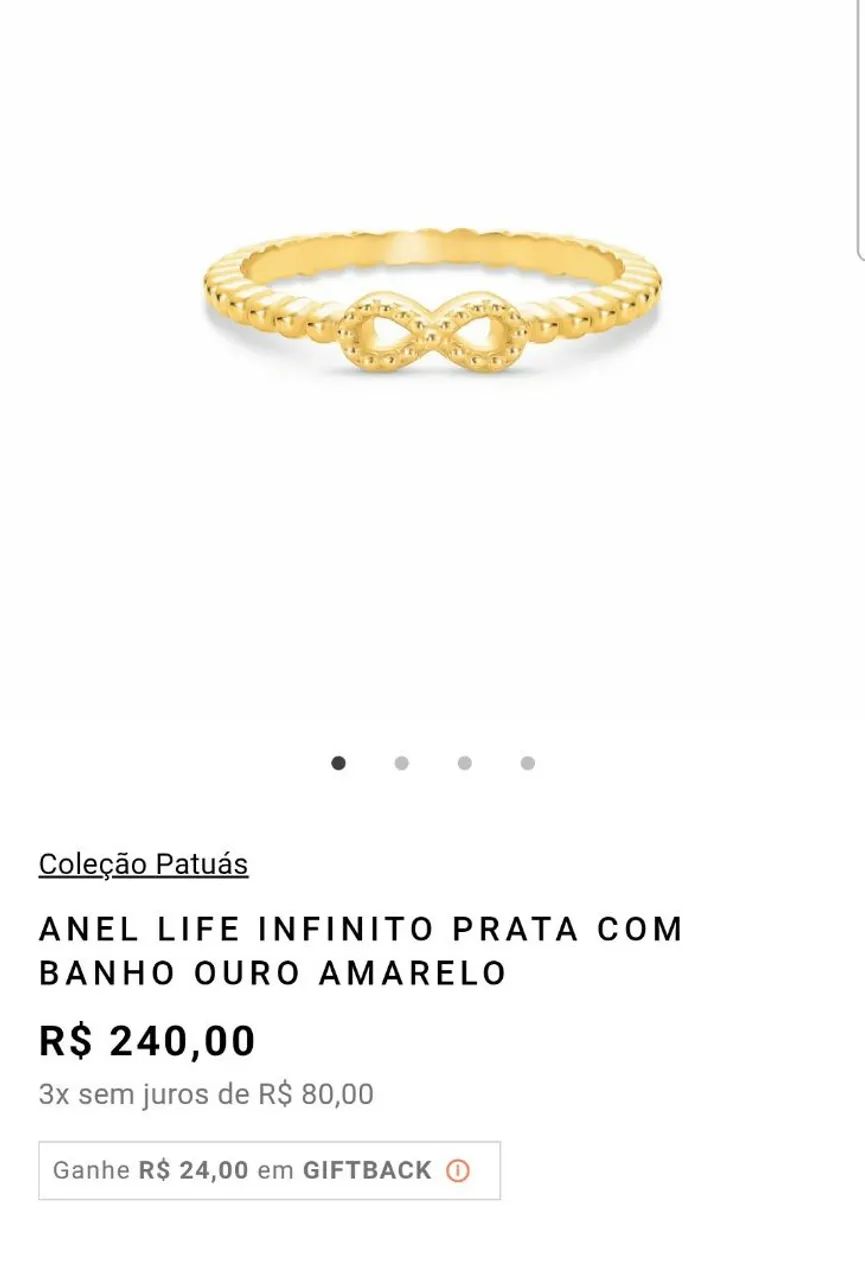 Anel Vivara Life Infinito - Foto 4