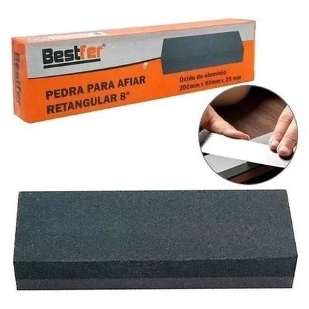 PEDRA P/AFIAR RETANGULAR 8POL BESTFER - Foto 4
