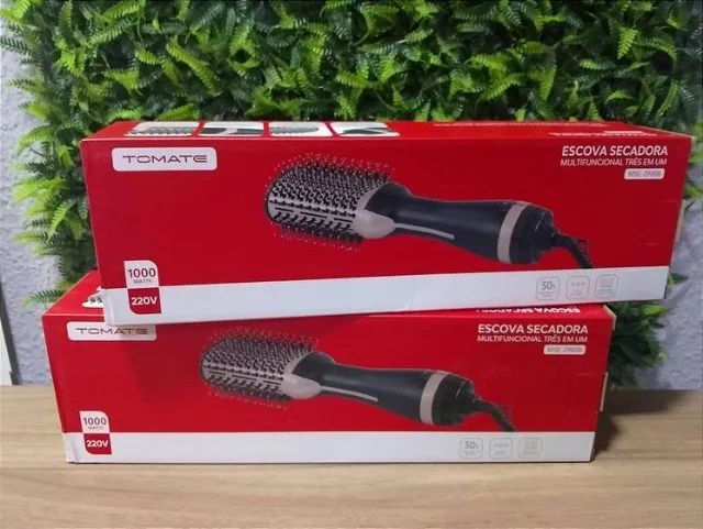 Escova Modeladora Secadora Multifuncional 3 Em 1 Tomate 127V 1000W - Foto 3
