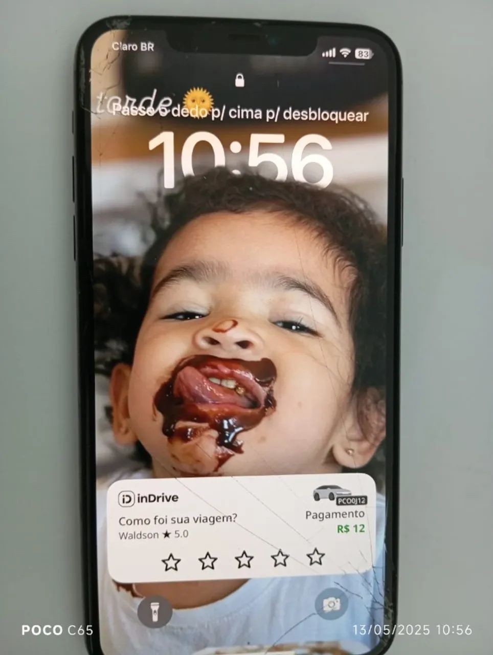 Iphone 11 Pro Max 64 Giga - Trincado na parte da frente e trás mas funcionando normal - Foto 3