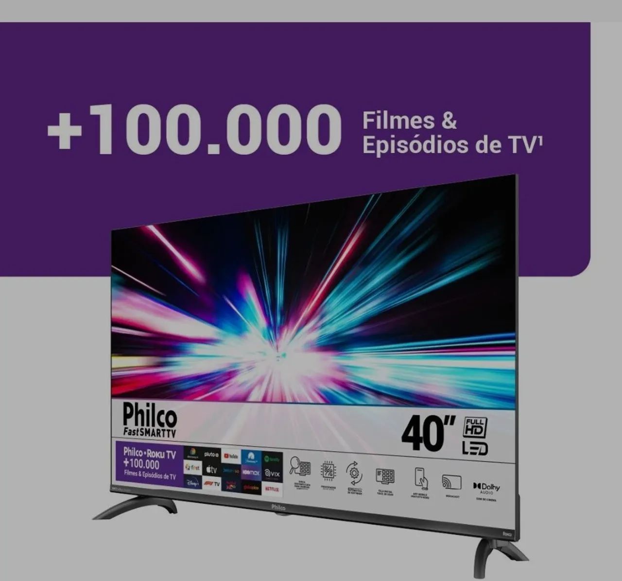 Smart tv 40 polegadas philco  - Foto 2