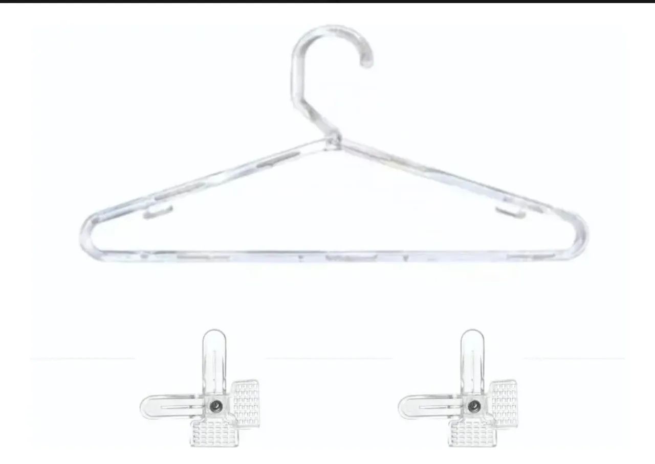  Cabide De Acrilico com Presilhas Antideslizante Reforçado Multiuso Kit 25un - Foto 3