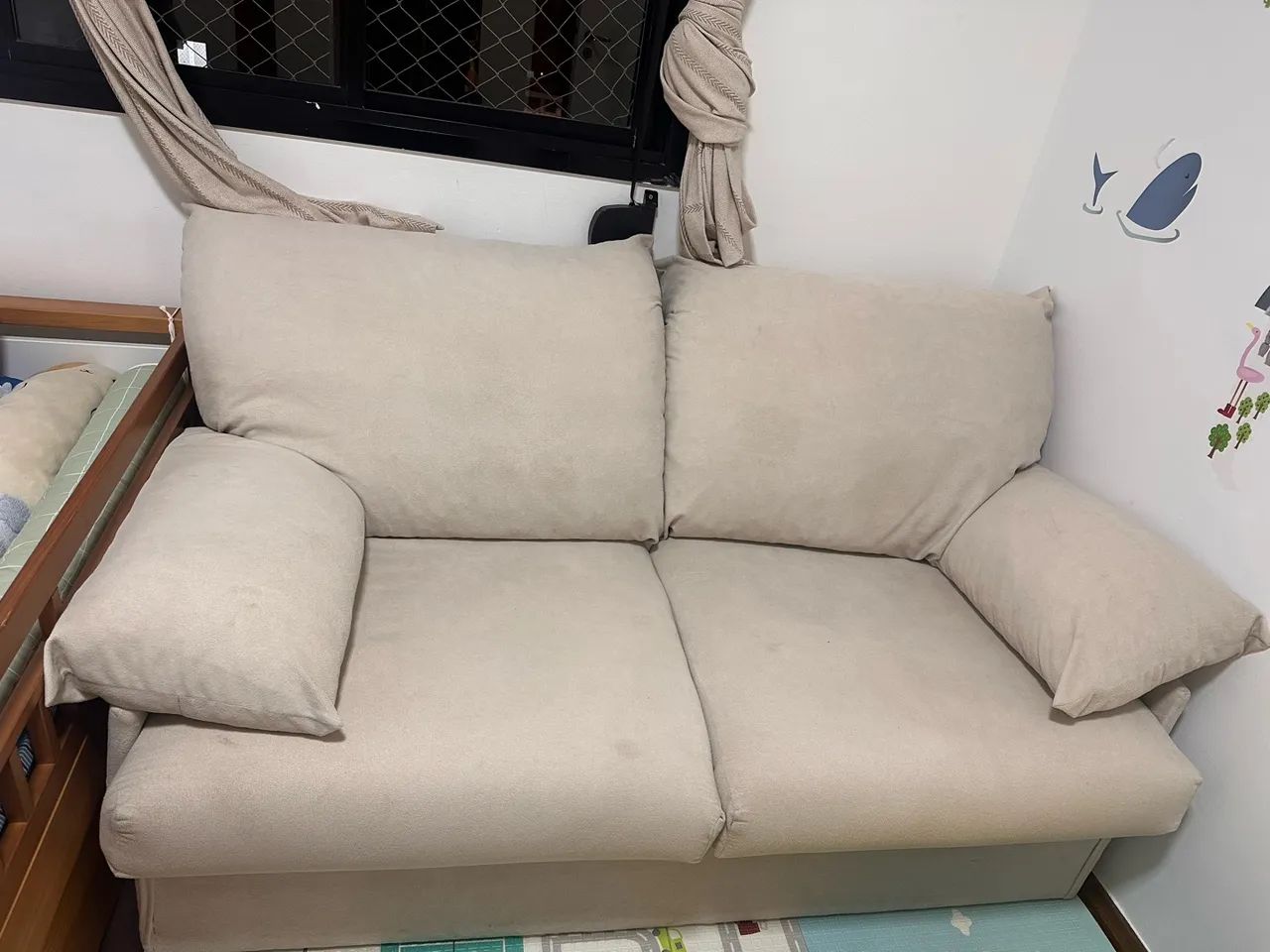 Sofâ cama 2 lugares - vira cama de casal - Foto 3