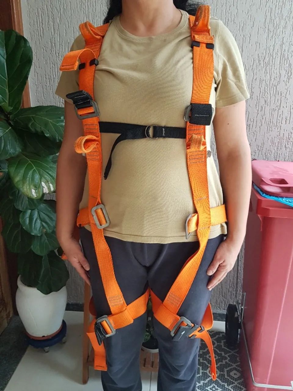 Cinto paraquedista abdominal Apaseg com talabarte - Foto 3