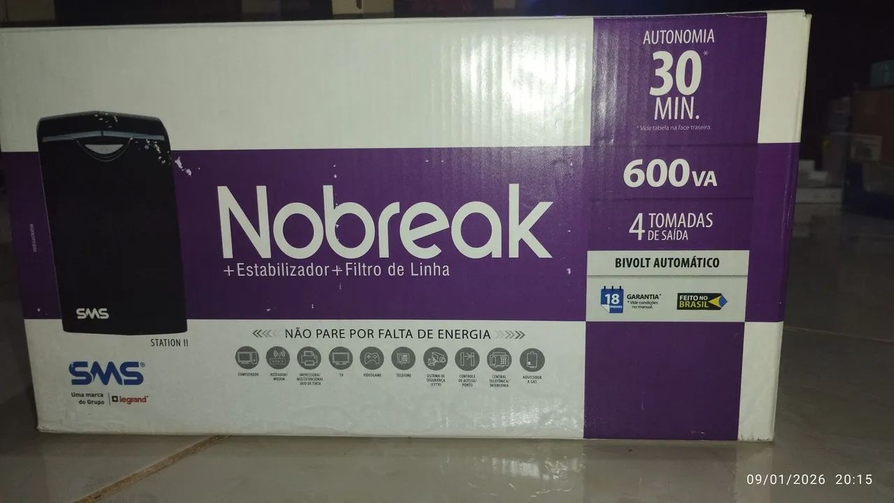 Nobreak SMS 600va (NOVO)