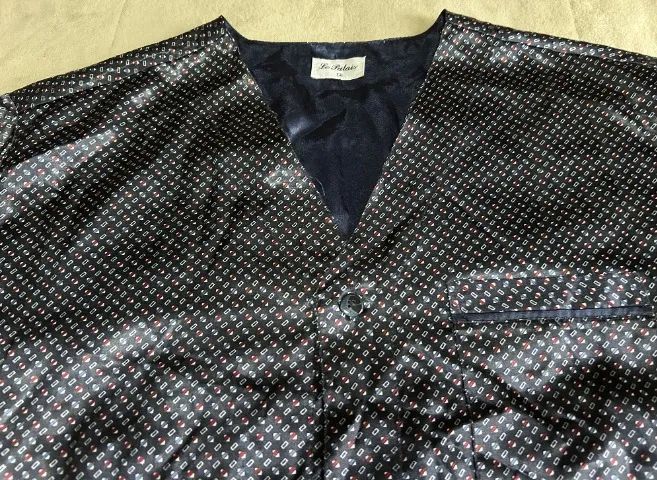 PIJAMA CURTO   DE SEDA LE PALAIS GG AZUL - Foto 2