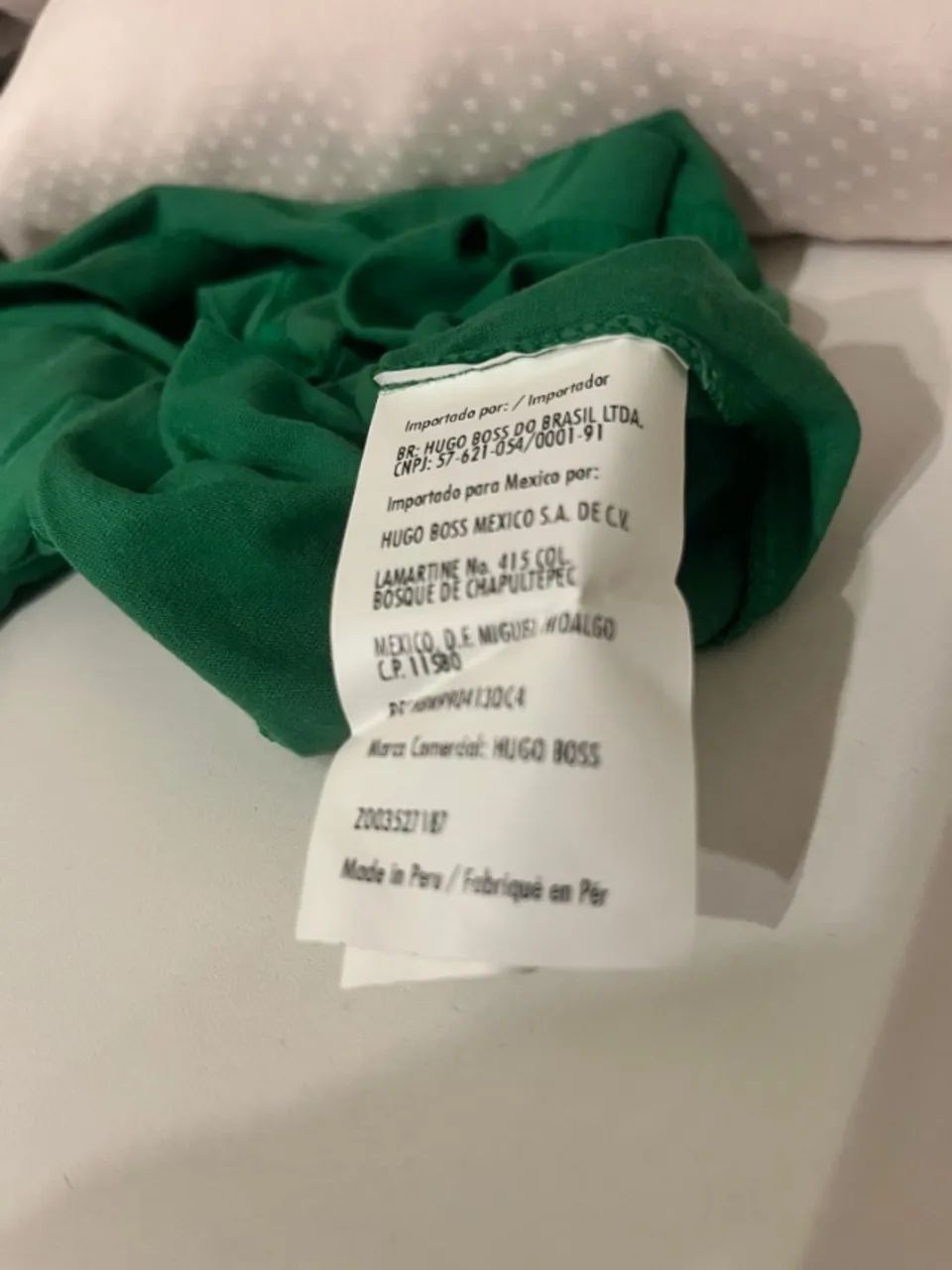 CAMISA HUGO BOSS VERDE ORIGINAL SEM USO TAM. M - Foto 2