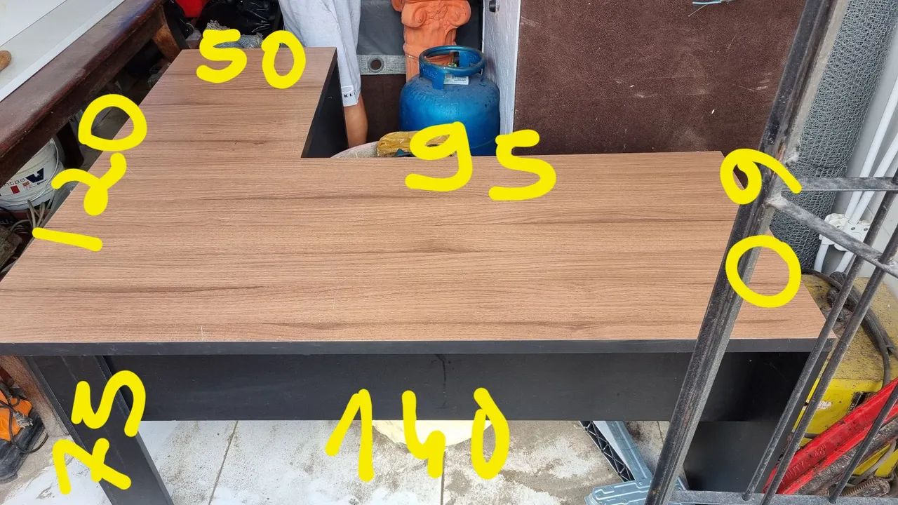 Vendo mesa de escritório em L - Foto 2