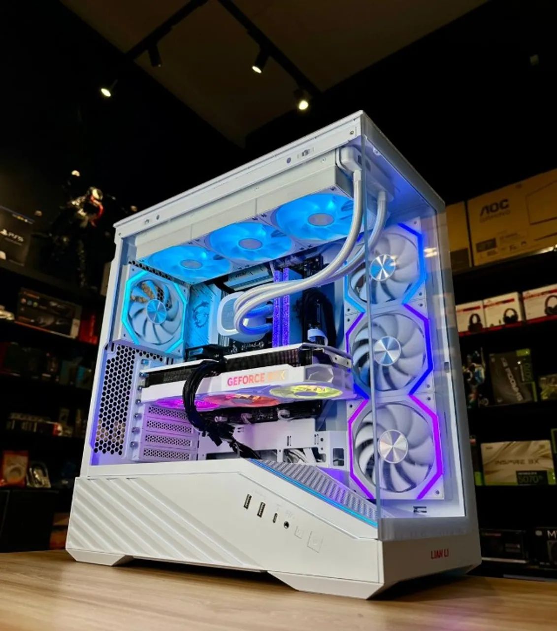 LOJA FÍSICA) Pc gamer Avançado White Ryzen 7 7800x3D + Rtx 5060ti