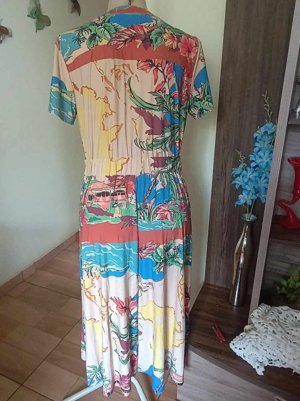Vestido Bella Pelle Floral Midi  - Foto 5