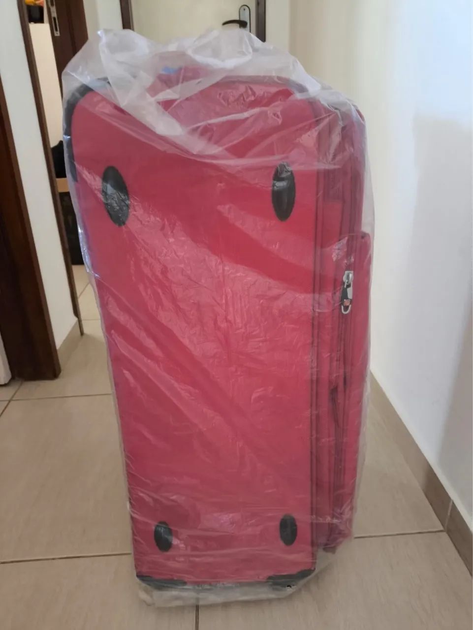 Mala vermelha de pano - Foto 3