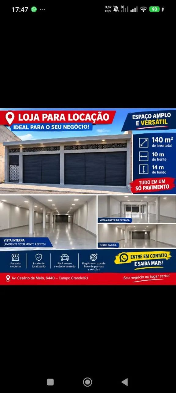 Alugo loja 