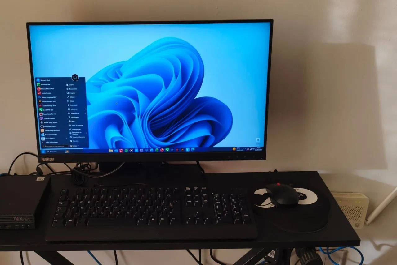 Computador completo, tela de 24 polegadas e audio integrado  - Foto 2