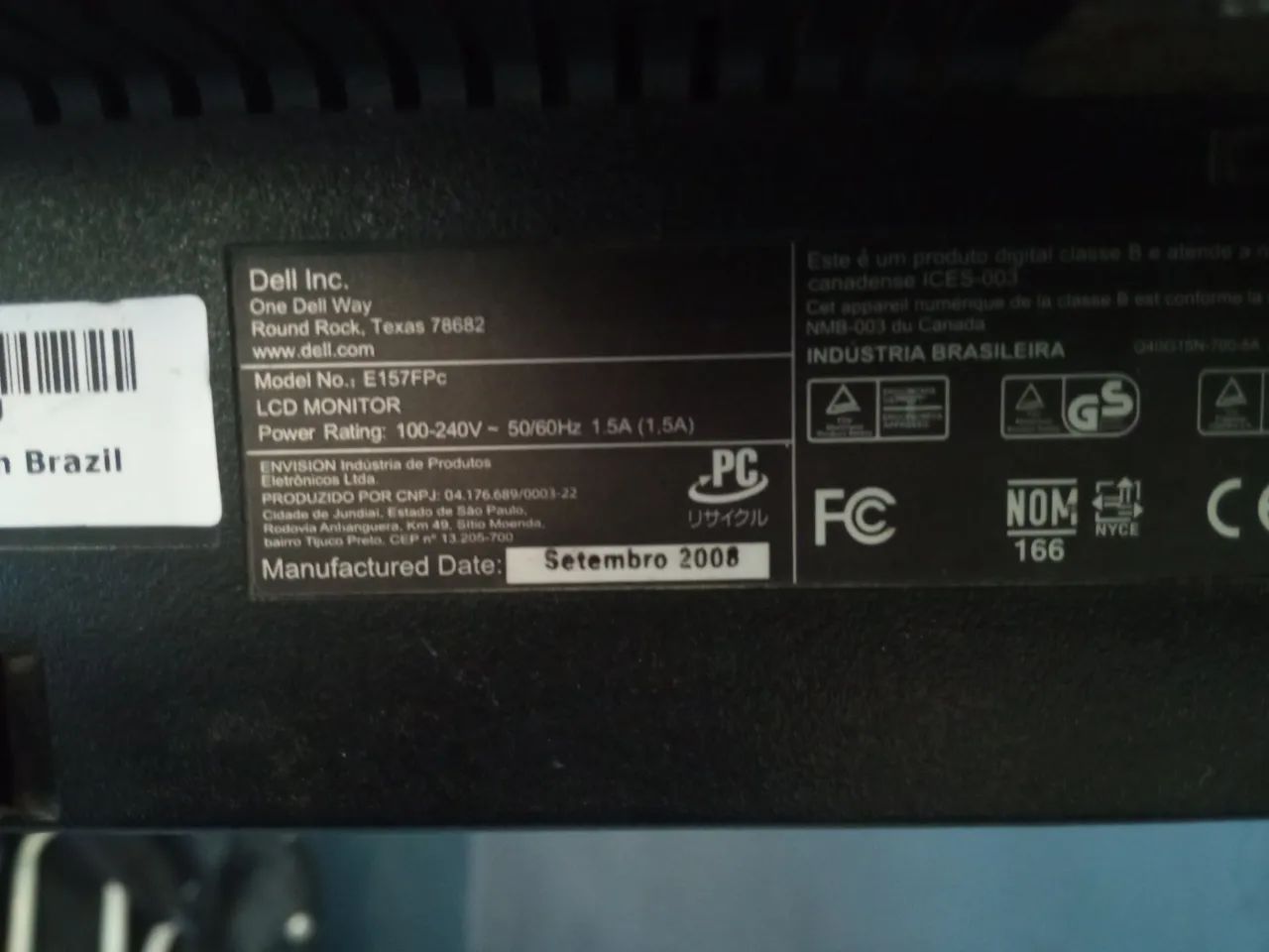 Monitor Dell 15 polegadas E157FPC - Foto 3