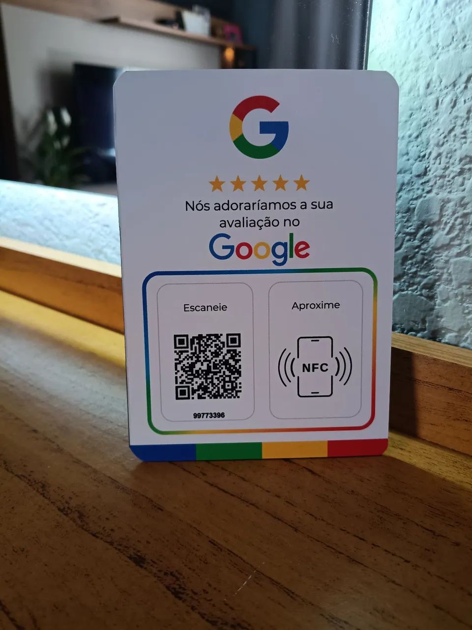 PLACA NFC E QR CODE