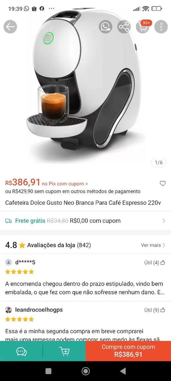 Cafeteira Dulce Gusto  - Foto 2