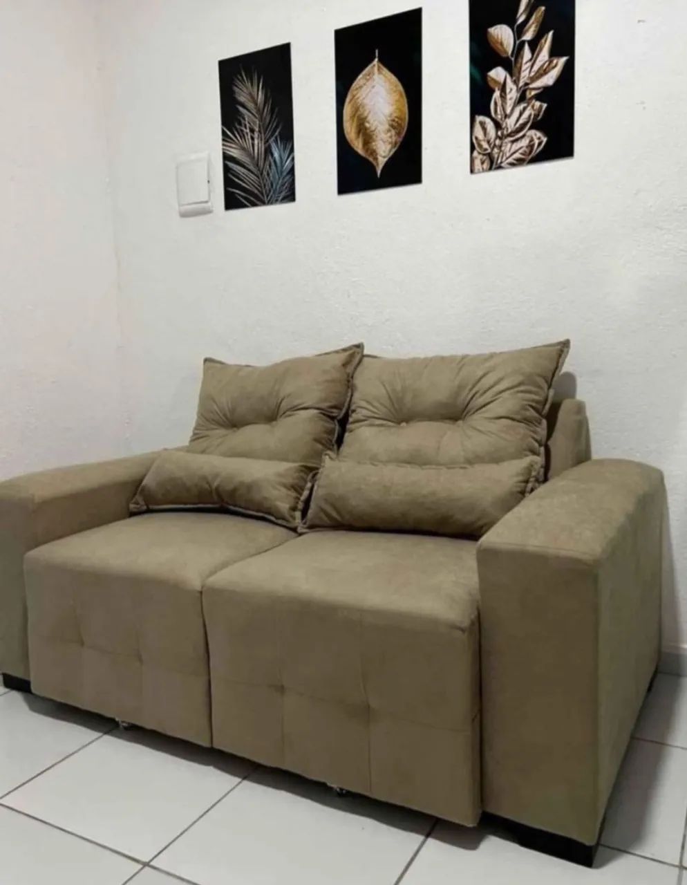 PROMOÇÃO SOFÁ RETRÁTIL 2 LUGARES DIRETO DA FABRICA  - Foto 2