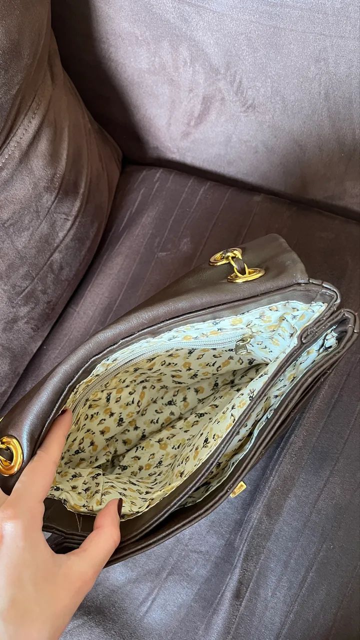 Bolsa Marrom matelasse  - Foto 2