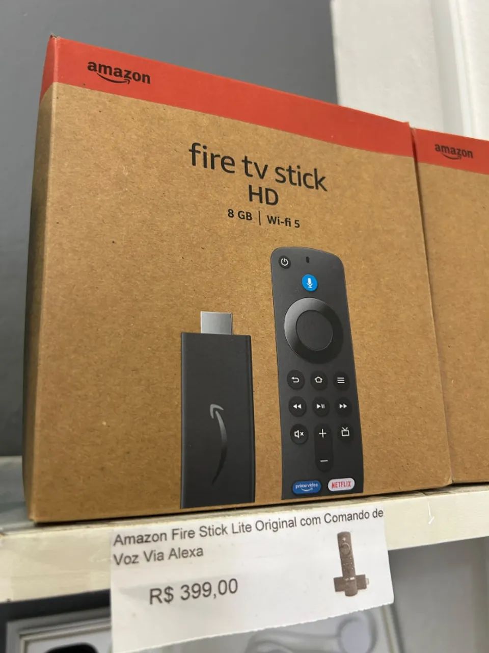 Amazon Fire Stick Lite Original com Comando de Voz Via Alexa