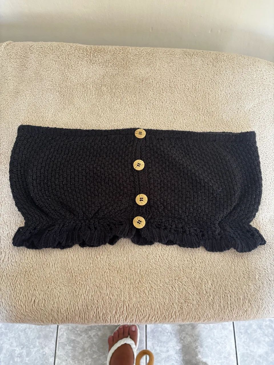 Cropped de crochê 