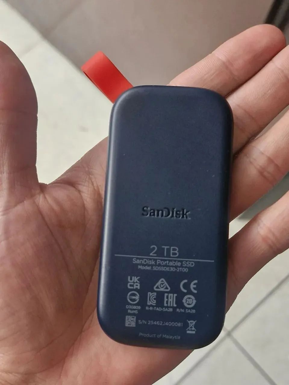 Ssd externo sandisk 2tb