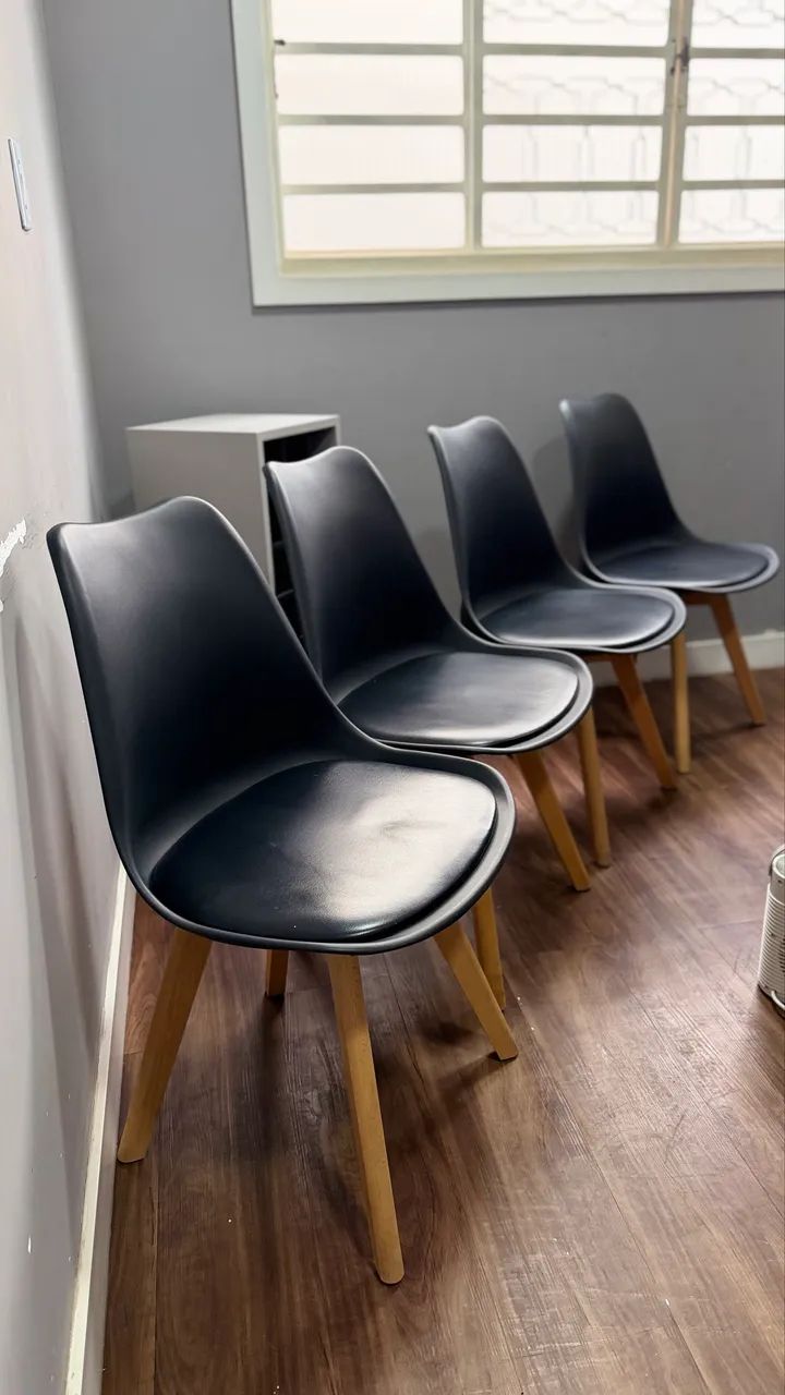 Kit com 4 Cadeira Eames Wood Leda Design - Foto 2