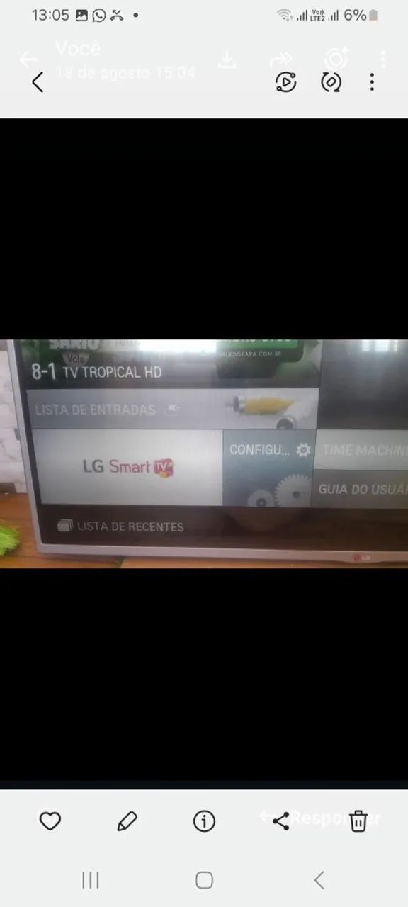 Tv 42 polegadas LG novíssima, 550 reais, só hoje! - Foto 2