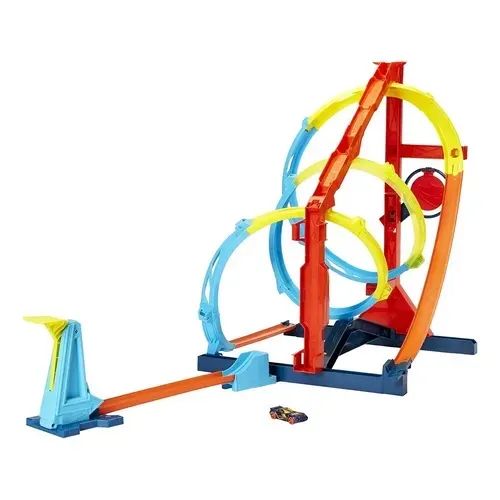Hot Wheels Track Builder Unlimited Corkscrew Twist Kit .