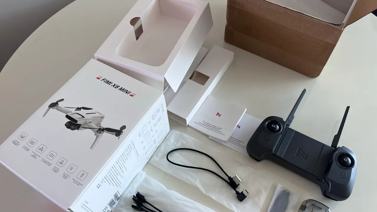 Rádio Controle RC Drone Fimi X8 Mini completo - Foto 4