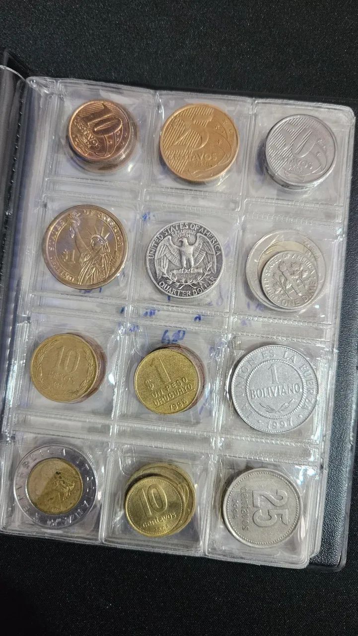 Coleção de moedas antigas, 45 sem repetição  - Foto 4