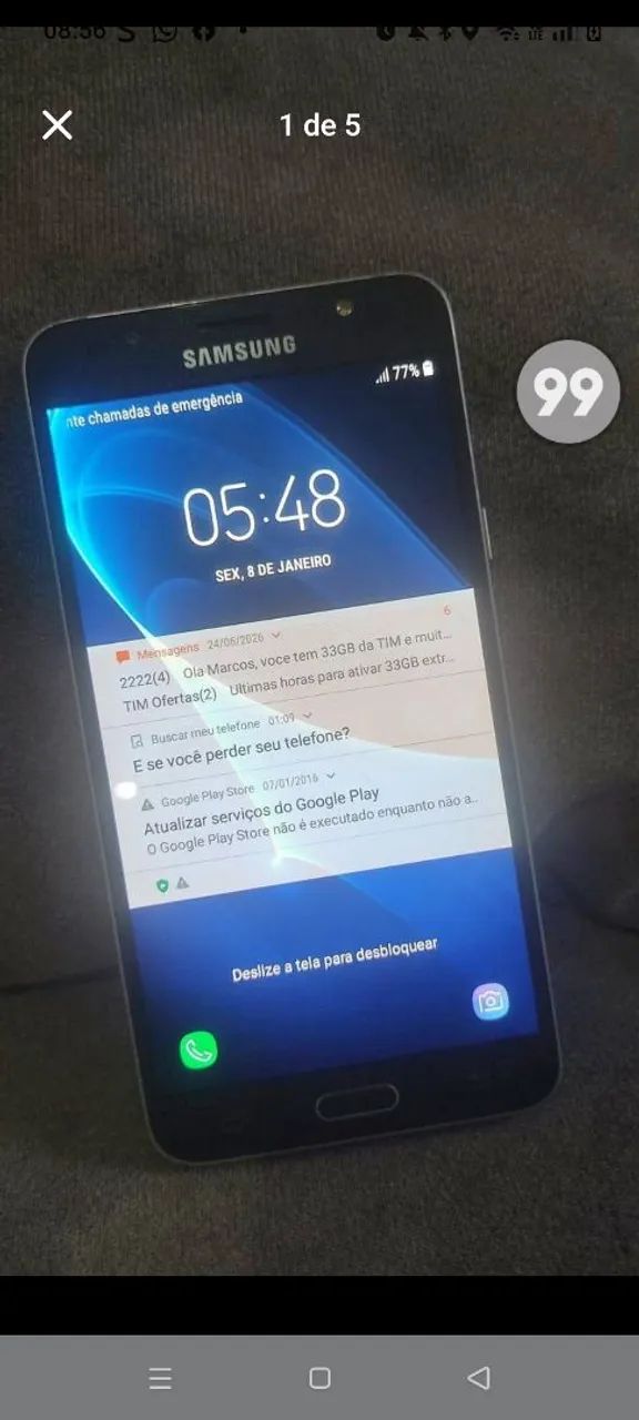 Celular J7 prata - Foto 3