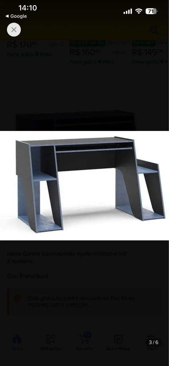 Mesa gamer