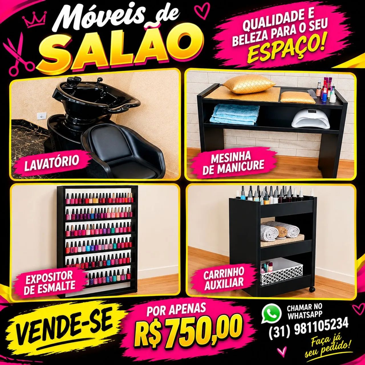 Móveis de salão 