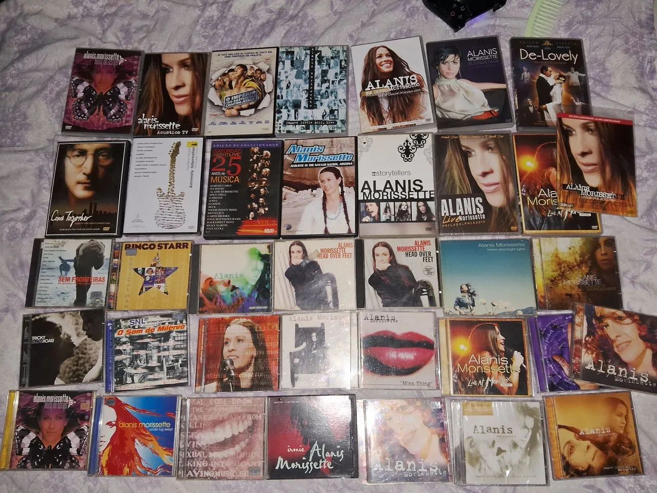 Lote Coleção CDs e DVDs Alanis Morissette