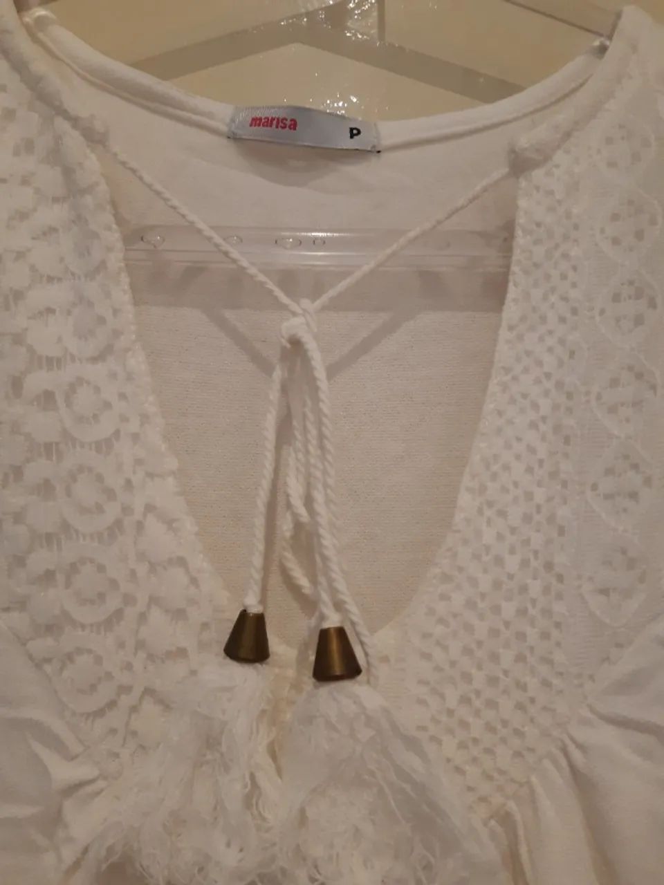 blusa em viscose com renda Marisa - Foto 3