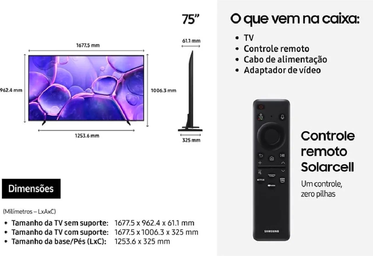 Smart TV Samsung 75 QLed - Foto 2