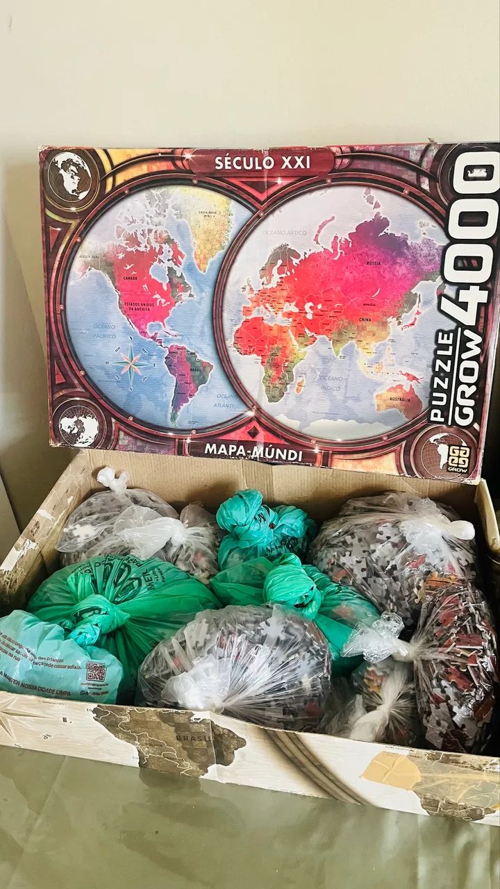 Quebra cabeça 4000 peças Mapa Mundi  - Foto 4