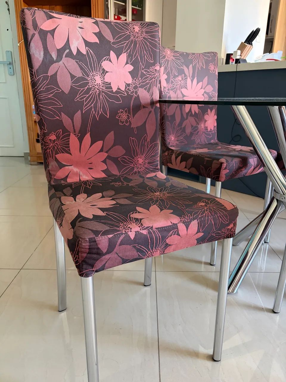 Conjunto de mesa de jantar - redonda vidro - Foto 3