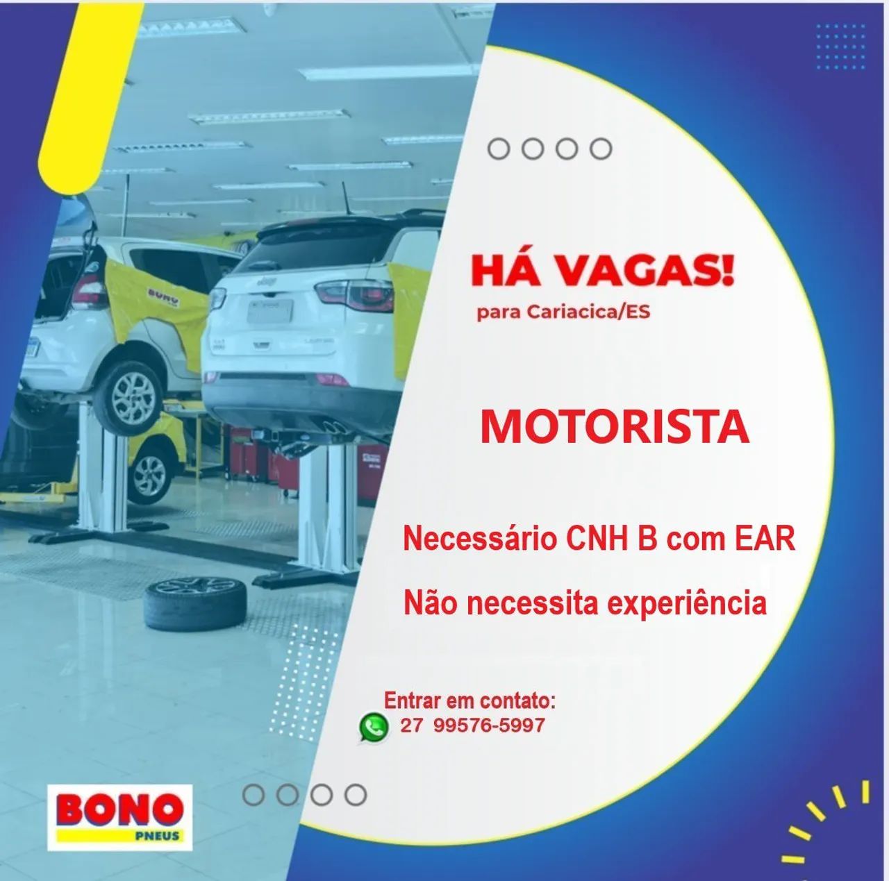 Estamos contratando Motorista 